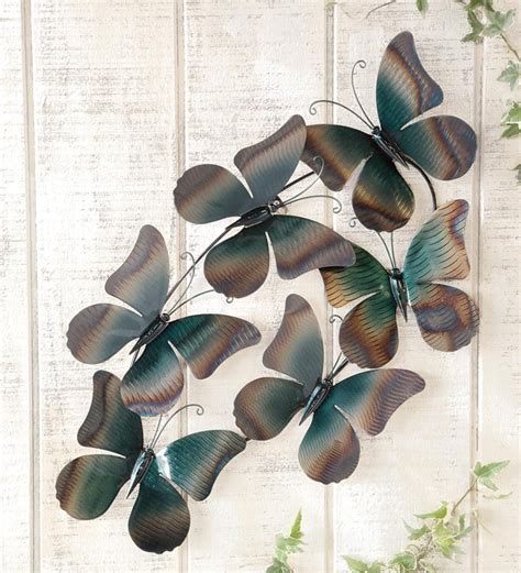Butterfly Flutter Metal Wall Sculpture Wind And Weather