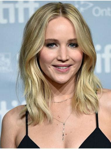 16 Lace Front Shoulder Length Synthetic Wavy Jennifer Lawrence Wigs