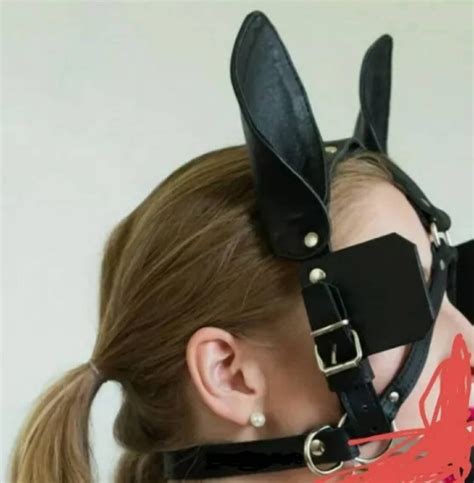 100 Real Leather Padded Bondage Female Face Muzzle Head Etsy