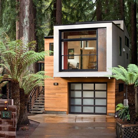 Custom Modern Home Extension And Garage In The Middle Of A Redwood Forest