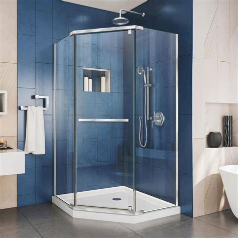 Dreamline Flex 32 In X 32 In X 7475 In Corner Framed Pivot Shower