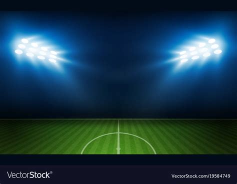Check spelling or type a new query. Football arena field with bright stadium lights Vector Image