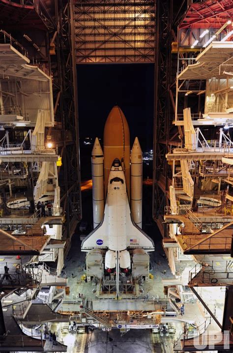 Photo Nasas Space Shuttle Atlantis Rolls Out To Launch Complex 39 A
