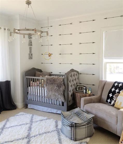 Beautiful Nursery Designed By Fitbohemianblonde With Our Arrows Wall