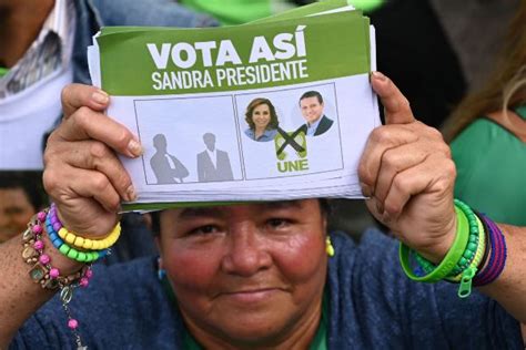Former First Lady Sandra Torres A Favorite In The Presidential Elections Held Today By