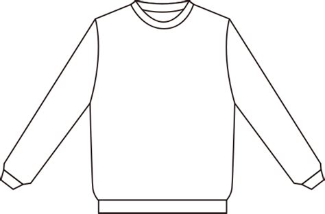 Sweatshirt Vector Template At Getdrawings Free Download