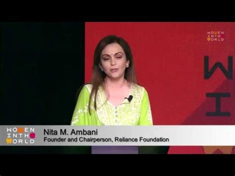 Smt Nita Ambani Talks On The Importance Of Empowering Women YouTube