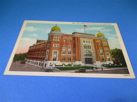 Abou Ben Adhem Shrine Mosque Springfield Missouri Vintage Postcard Pc48