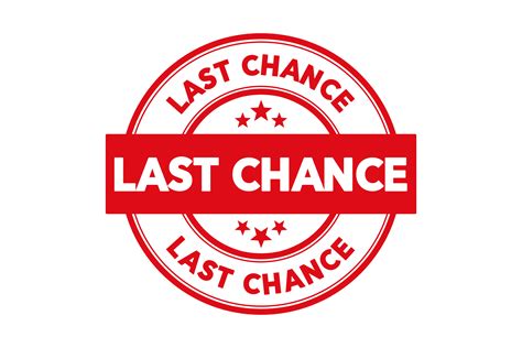 Round last chance stamp PSD - PSDstamps