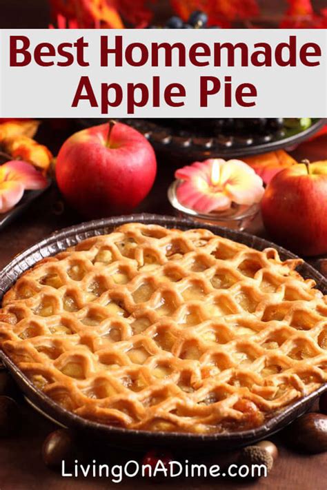 This homemade apple pie is made with sweet cinnamon apples and a beautiful lattice pie crust. The Best Homemade Apple Pie Recipe - Grandma's Delicious ...