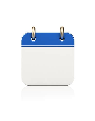 Computer icons flat design icon design, others, text, calendar, rectangle png. Realistic Blue Calendar Icon Standing On White Stock Photo ...