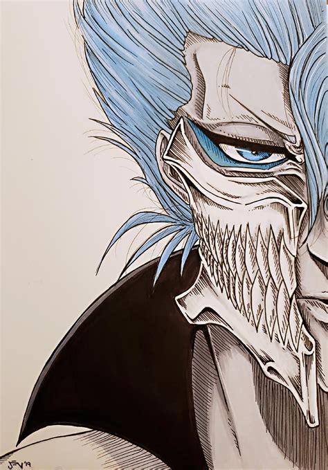 Another Fan Art For Ya Grimmjow Jaggerjack Drawn By Me Rbleach
