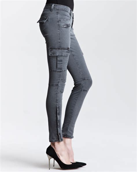 J Brand Jeans Grayson Vintage Black Skinny Cargo Pants