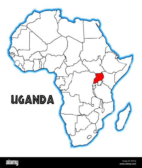 Uganda Map Hi Res Stock Photography And Images Alamy