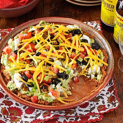 A wonderful dessert that contains greek yogurt and raspberries on top. Fiesta Appetizer Recipe | Taste of Home