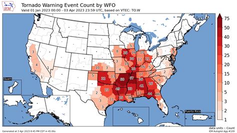 Mark Tarello On Twitter A Look At The Total Tornado Warnings Issued
