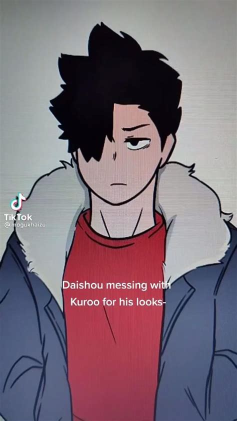 Daishou Messing With Kuroo For His Looks Video Haikyuu Anime