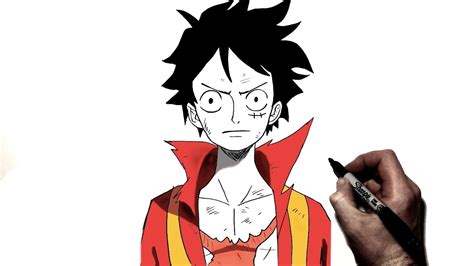 How To Draw Luffy Step By Step One Piece Youtube