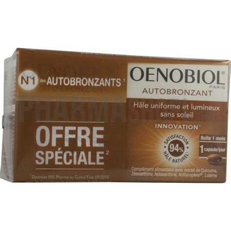 Oenobiol Autobronzant Lot De 2 Boites De 30 Capsules