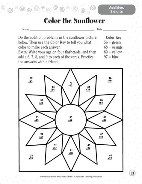 Is there a thing to set the background color on? 15 Best Images of Two- Digit Addition Coloring Worksheets ...