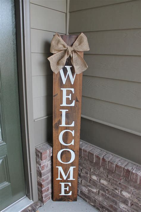 5FT Welcome Sign Porch Welcome Sign Vertical Welcome Sign | Etsy | Porch welcome sign, Welcome 