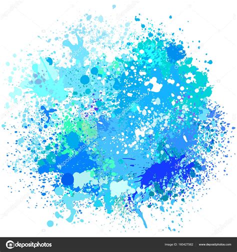 Color Background Of Paint Splashes Stock Vector Image By ©wikki33