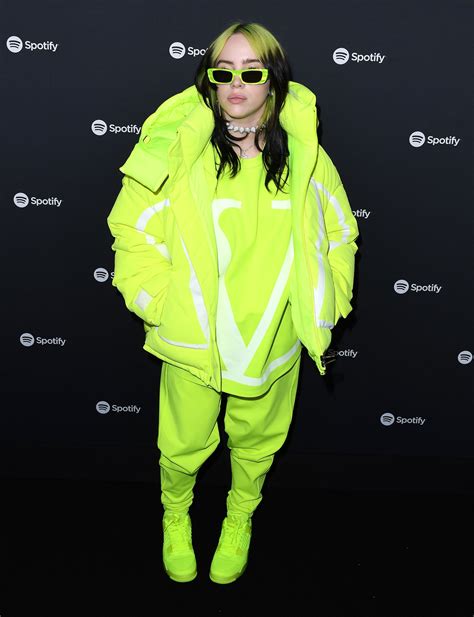 Billie Eilishs Lime Green Louis Vuitton Outfit Popsugar Fashion Middle