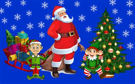 We have a massive amount of desktop and mobile backgrounds. Christmas Tree Hanging Out With Santa Claus Gifts ...