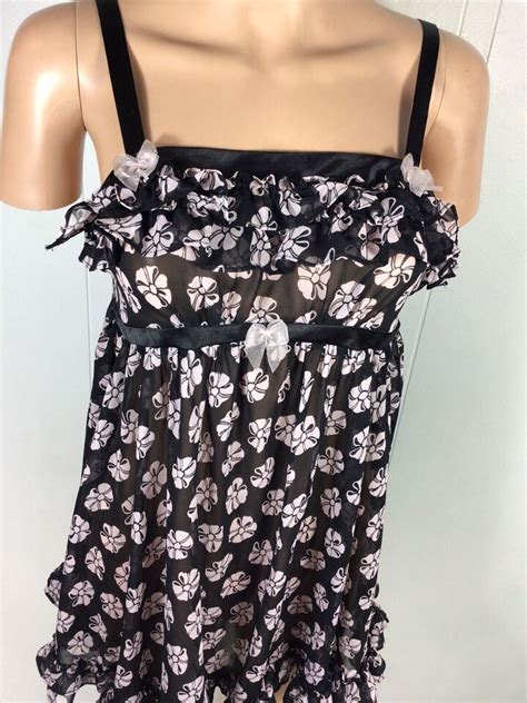 Betsey Johnson Nightgown Pajama Womens Medium Ebay