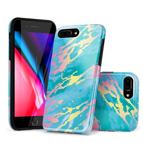 Iphone 8 Plus 7 Plus Case Blue Marble Holo Casebus