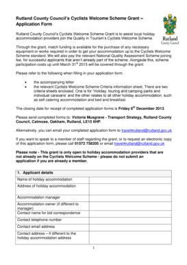 Fillable Online Rutland County Council Fax Email Print Pdffiller