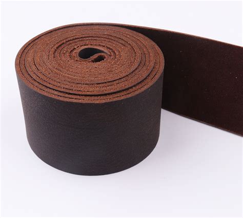 Natural Leather Strips 20 50 Mmw Dark Brown Cowhide Leather Etsy