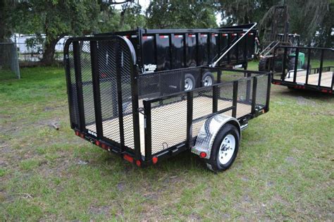5x10 Pj Trailers Utility Trailer High Side Over 150k Trailers For