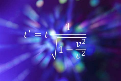 Special Relativity Time Dilation Equation Mathematical Equations