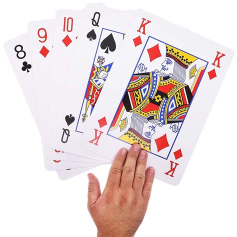 Juvale Super Big Giant Jumbo Playing Cards Full Deck Huge Standard