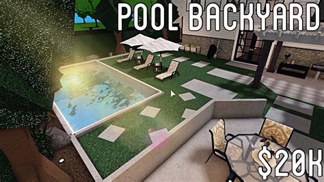 Bloxburg Pool Backyard 20k Melendezz Youtube