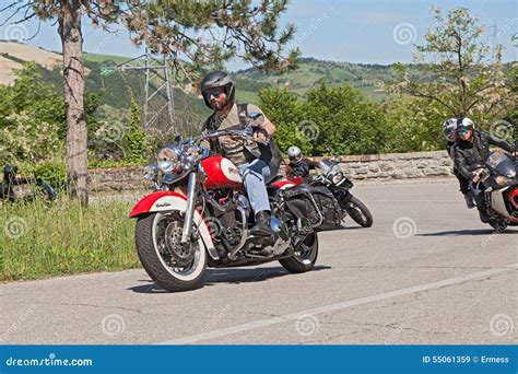 Biker Riding Harley Davidson Editorial Stock Image Image Of