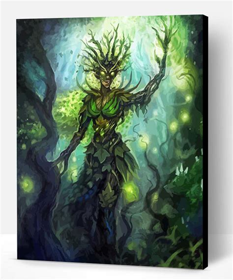 Aesthetic Dryad Nymph Paint By Numbers Paint By Numbers Pro