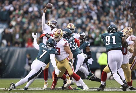 49ers Eagles Live Updates Niners Fall In Nfc Championship Game