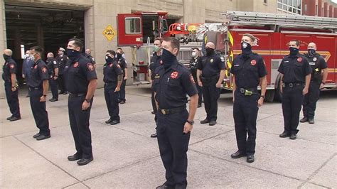 Louisville Firefighters Observe Moment Of Silence To Remember 343