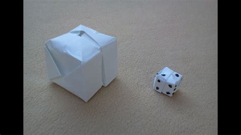 Tutorial Cubo O Dado De Papel How To Make An Origami Cube Or Dice Youtube