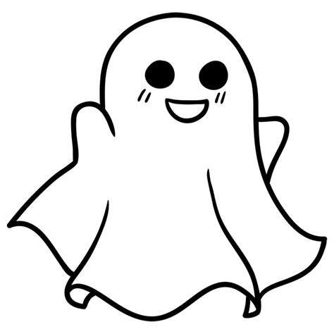 Halloween Drawings How To Draw A Cute Ghost Drawing