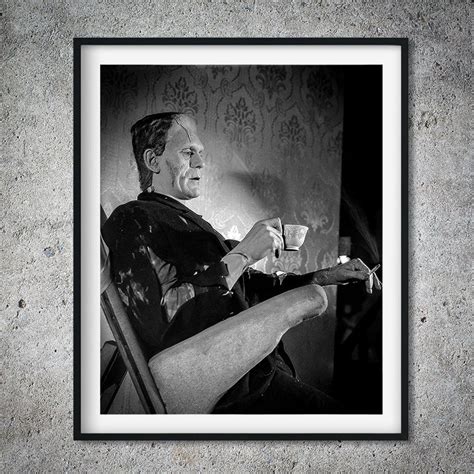 Smoke And Tea Time For Boris Frankenstein Boris Karloff Etsy