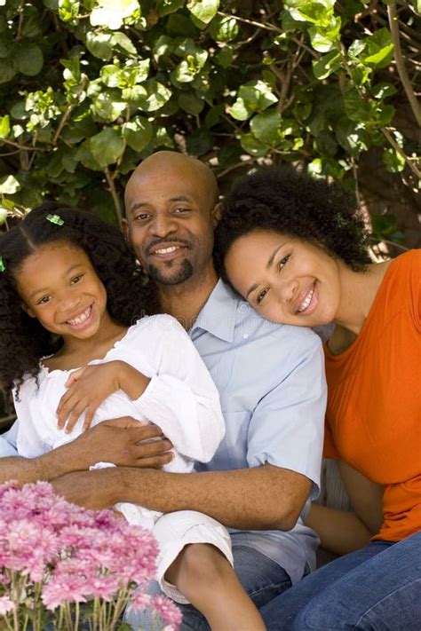 Loving African American Parents And Their Daughter Stock Photo Image