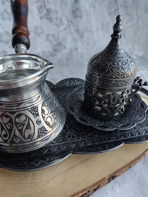 Turkish Arabic Coffee Espresso Cup Set For Copper Espresso Etsy