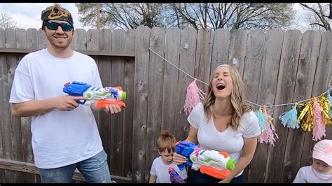 Gender Reveal With Paint Guns Youtube