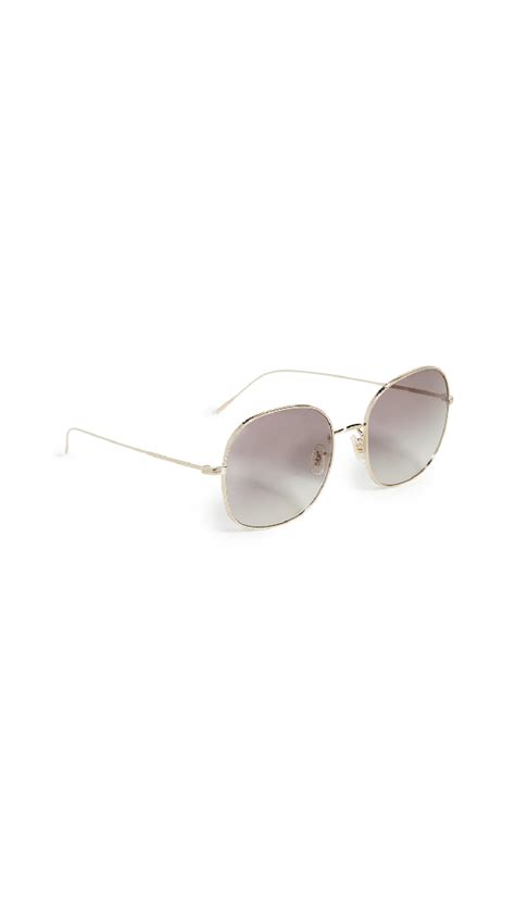 Oliver Peoples Mehrie Sunglasses In Soft Goldgrey Gradient Modesens
