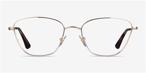 Vogue Eyewear Vo4163 Geometric Pale Gold Frame Eyeglasses Eyebuydirect Canada