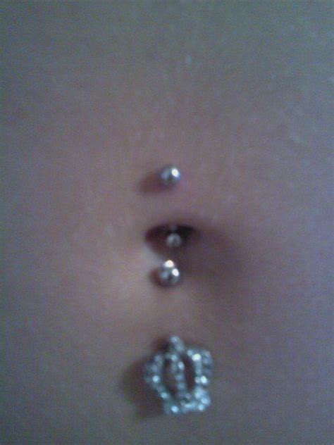 Double Pierced Belly Button I Dont Think These Are Cute At All Xd