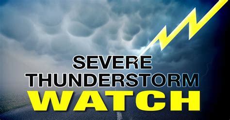 Severe Thunderstorm Watch In Effect For Somd Until 11 Pm The Southern